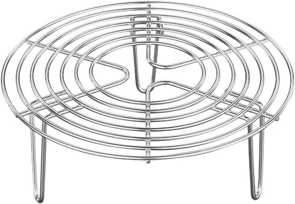 Cabilock Stainless steel inlay cooking stand, steamer insert, cake rack, round steam rack, steamer insert for cooking pots, pots, cooling rack, cake rack for baking, cooking, roasting