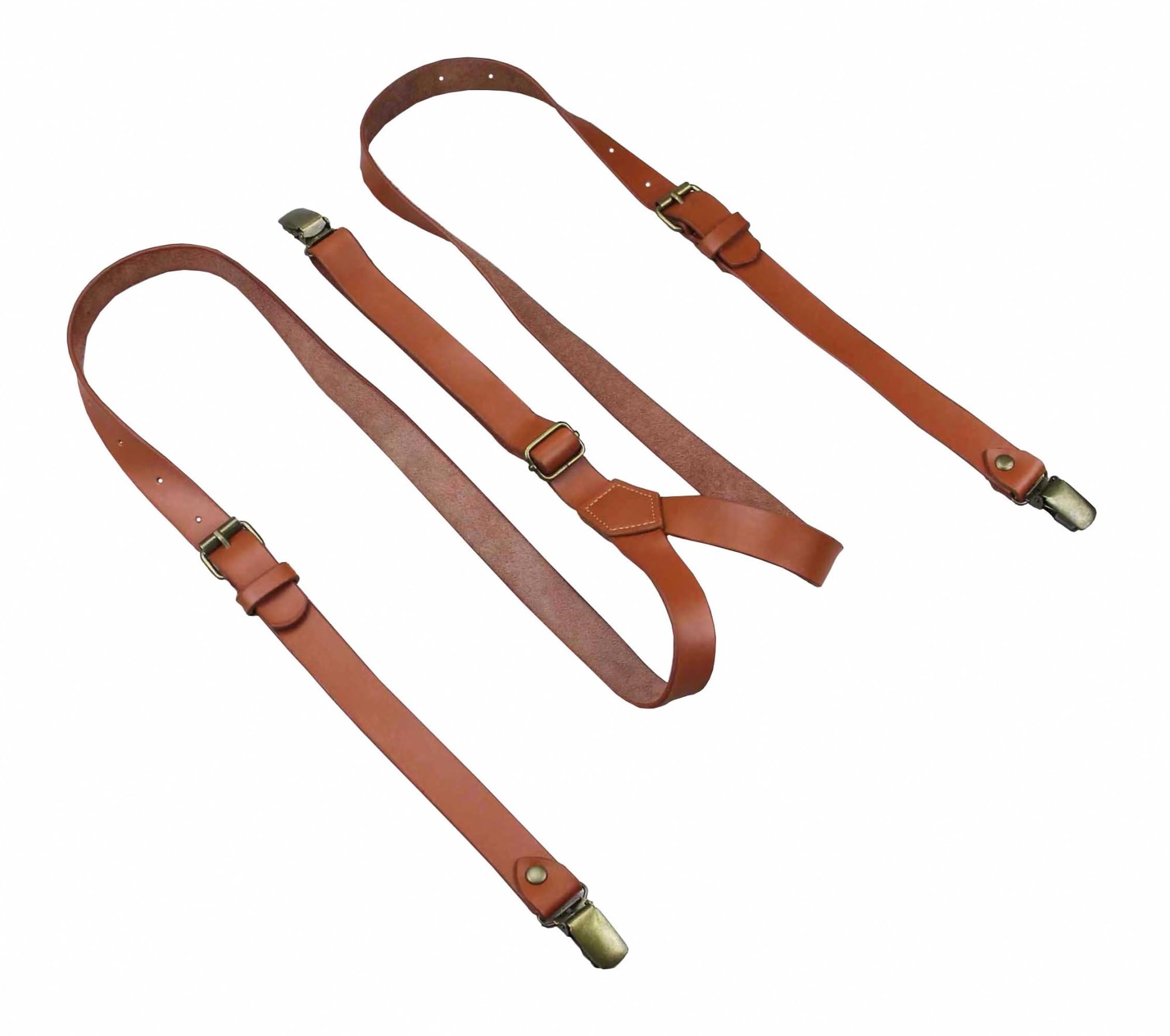 Tirantes de cuero for hombre con patrón de hebilla, tirantes ajustables for novio de boda, duraderos y elegantes for uso formal