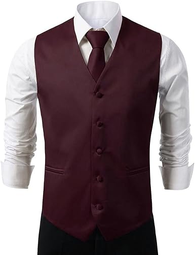 Suit Me Uomo Panciotto Gilet 5 Pulsanti di Nozze Vestiti della Maglia 3  Pezzi con Cravatta Fazzoletto Viola M : Amazon.it: Abbigliamento