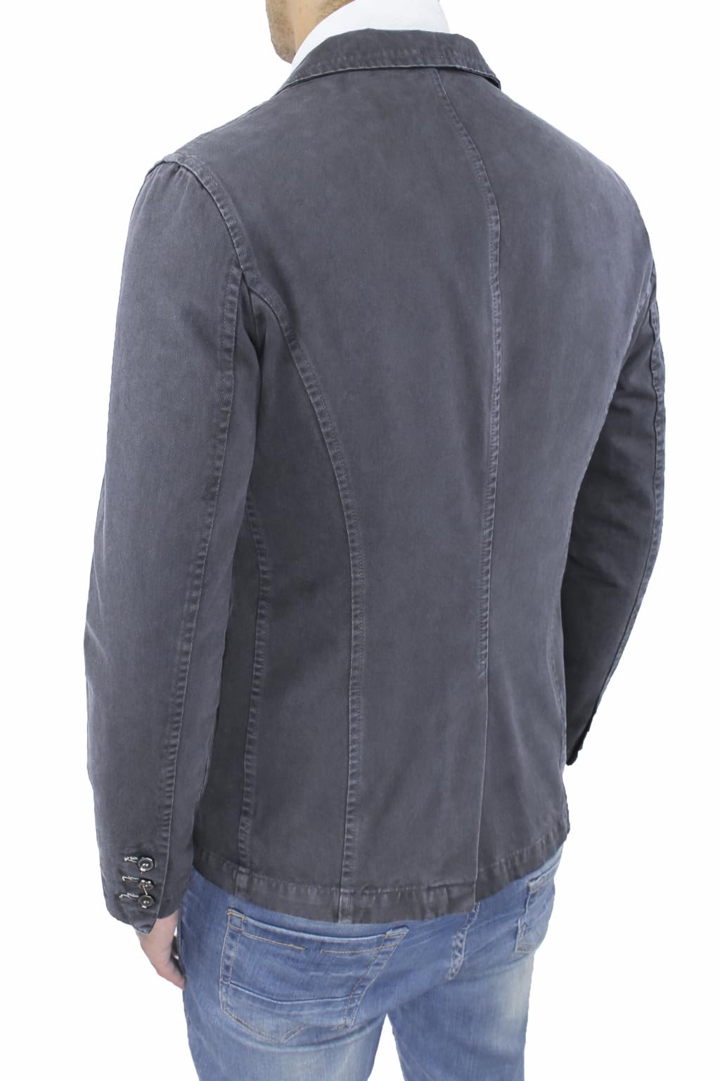 Blazer Giacca Uomo Slim Fit Elegante Formale Casual Made in Italy in Cotone