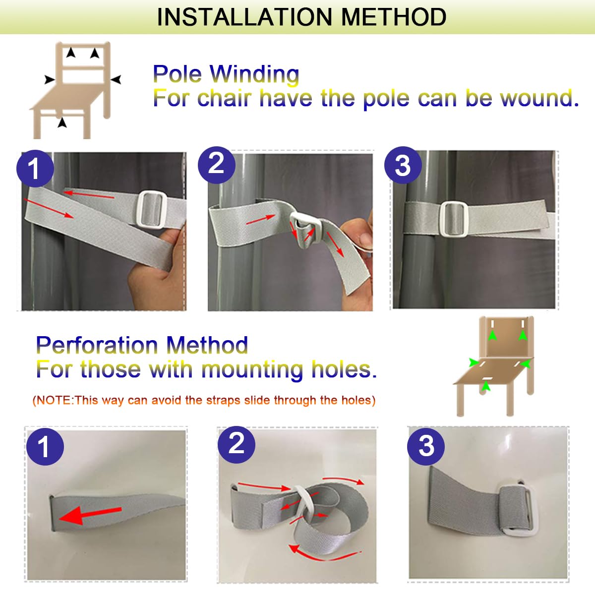 Cintura di Sicurezza, Imbracatura per Seggiolone, Cinture Universali per Seggiolone, 5 Punti Regolabile Cintura per Passeggino, per Seggiolone/Passeggino Attacco per Passeggino