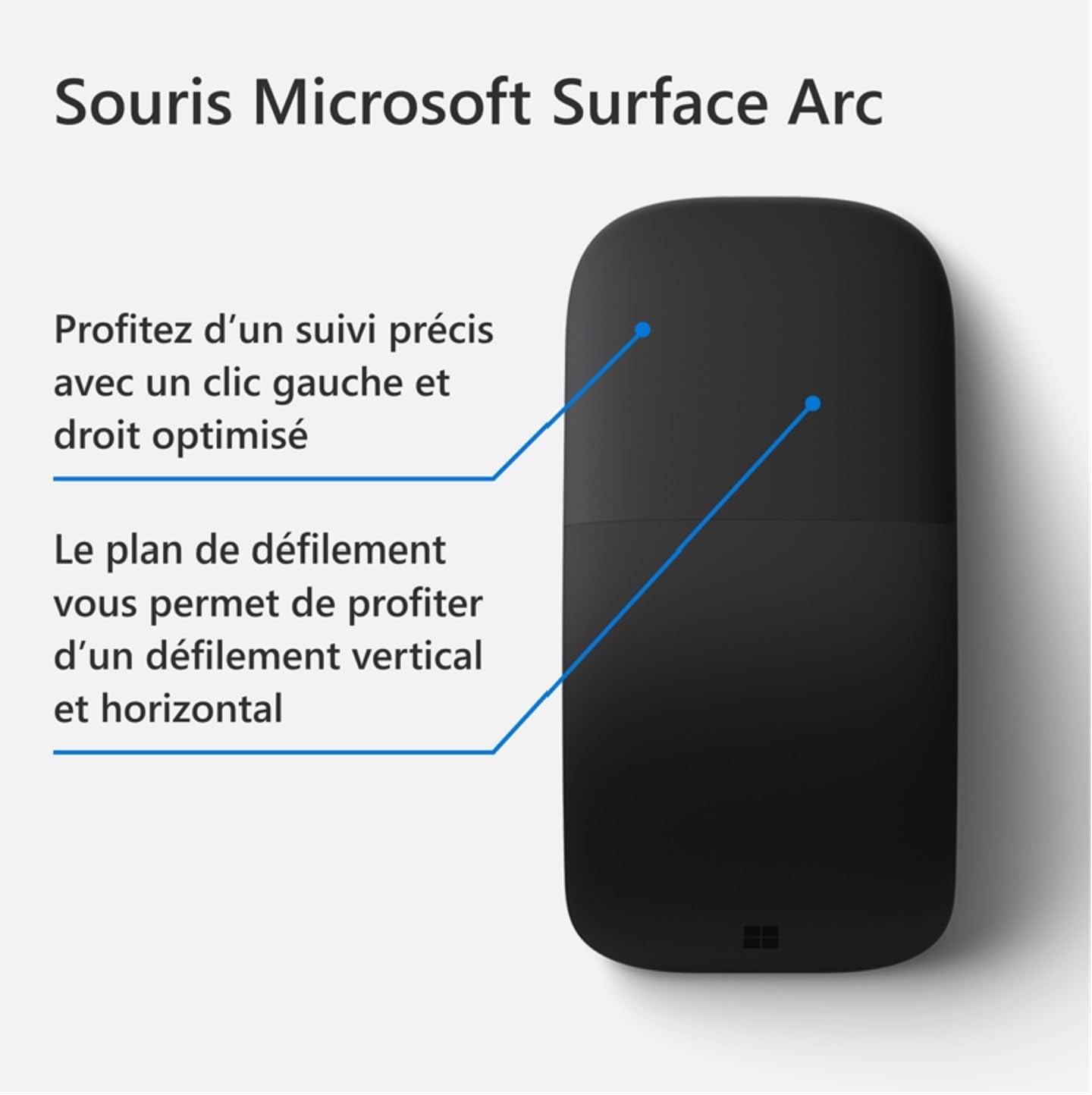Microsoft Arc Mouse Ambidextrous Bluetooth Bluetrack 1000 Dpi, W128852262 (Bluetooth Bluetrack 1000 Dpi)