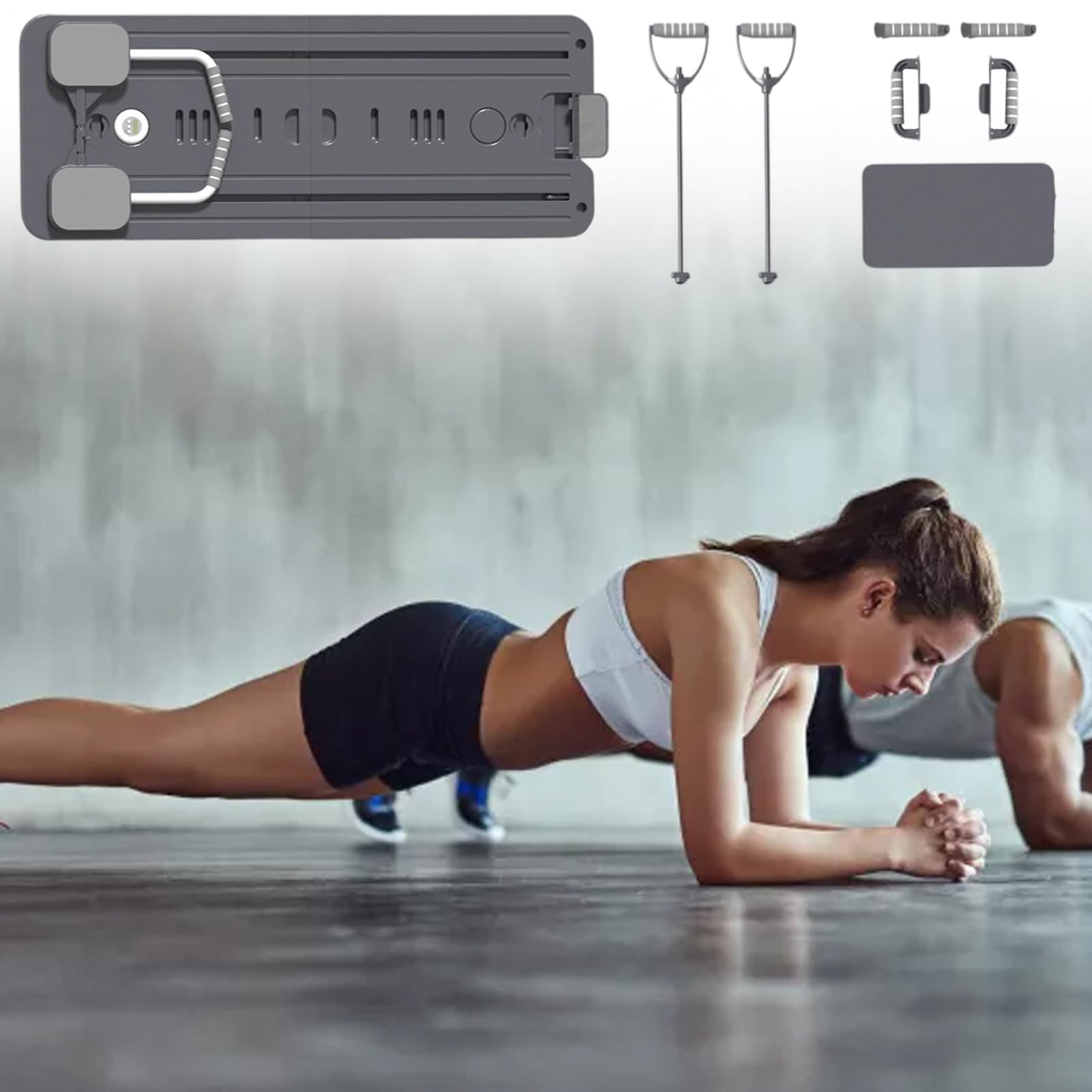 Pilates Reformer, pieghevole multifunzionale pilates riformer Board, attrezzo fitness pieghevole Core Trainer per principianti
