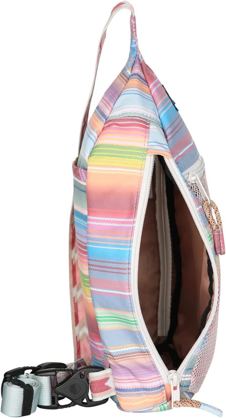 KAVU Yoho Sling Semi Padded Sling Pack Rucksack - Rainbow Run - Image 3