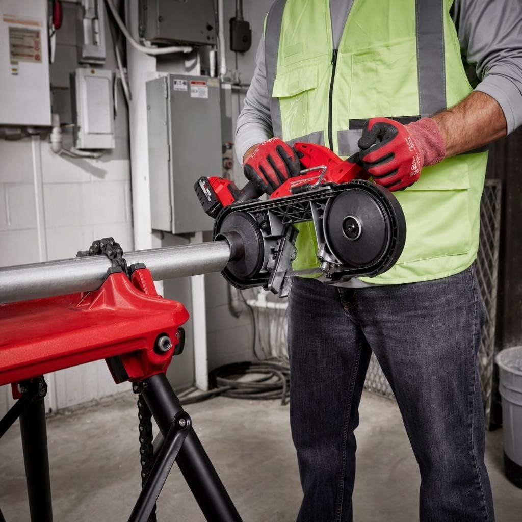 Milwaukee Eléctrico - Kit de sierra de banda compacta de combustible M18