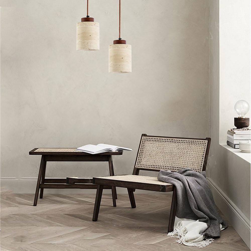 Luminaires suspendus modernes Lampe à suspension en pierre Wabi Sabi Lumière réglable Lampe à suspension linéaire en pierre naturelle Lustre en marbre moderne Lampe suspendue rustique de ferme
