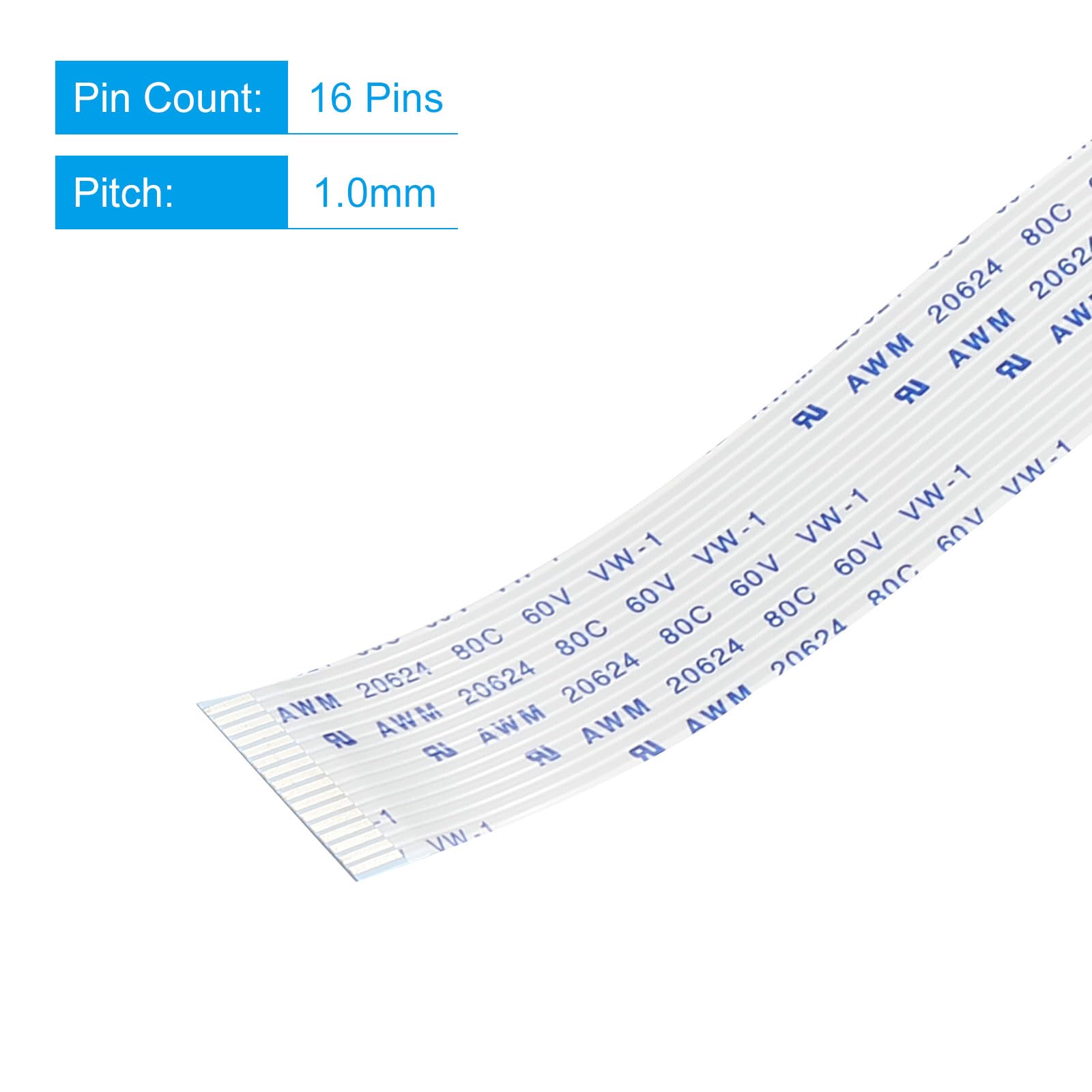 Flexible Plat Câble Rallonge Ruban 24 Broches 150mm pour 3D Imprimante kit 6