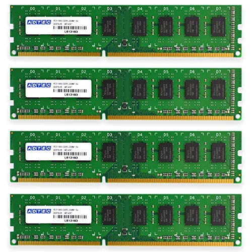 アドテック DDR4-2400 UDIMM 4GB 4枚組 ADS2400D-X4G4