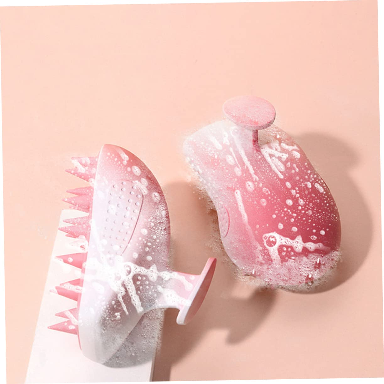 5pezzi Spazzola Massaggiante Per Capelluto Silicone Massaggiatore Per Shampoo Portatile Spazzola Per Lavaggio Rilassante e Rigenerante Per Tutti Tipi Di