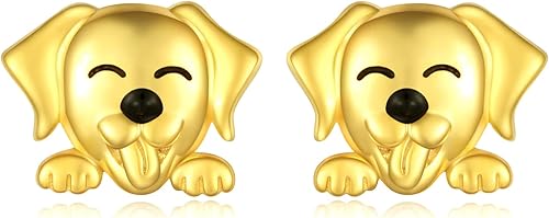 Aretes hipoalergénicos de plata de ley 925 con diseño de hongos y animales, conejo, cerdo, vaca, nutria, ciervo, para mujer