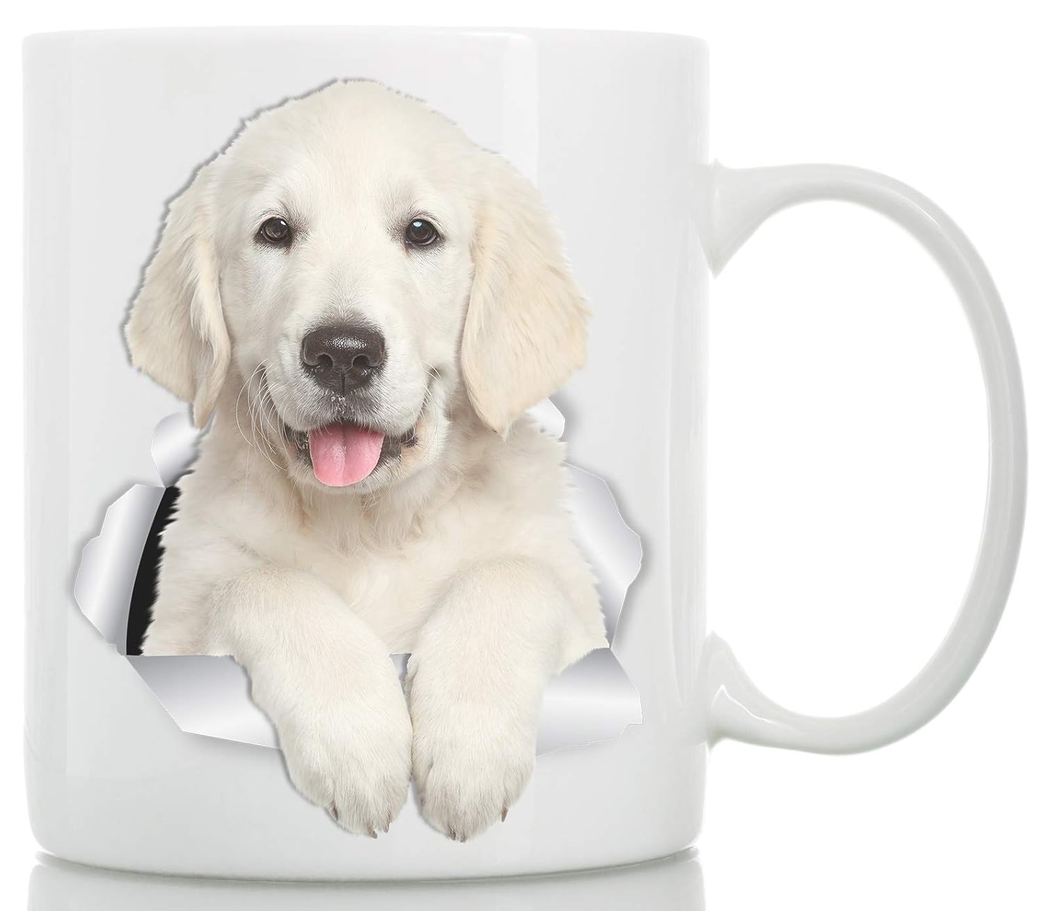 Winston Bear Gorgeous Golden Retriever Puppy Ceramic Coffee Mug - Perfect Golden Retriever Gifts - Funny Cute Dog