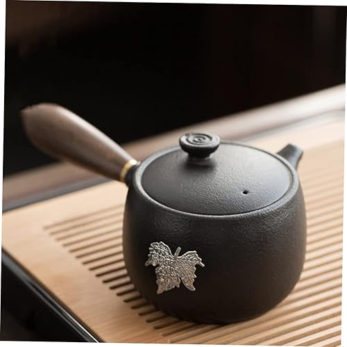 Miniatura 4 de Elegante Vintage Cerámica Negra Porcelana Juego de Té Tetera Tetera Tetera para Oficina