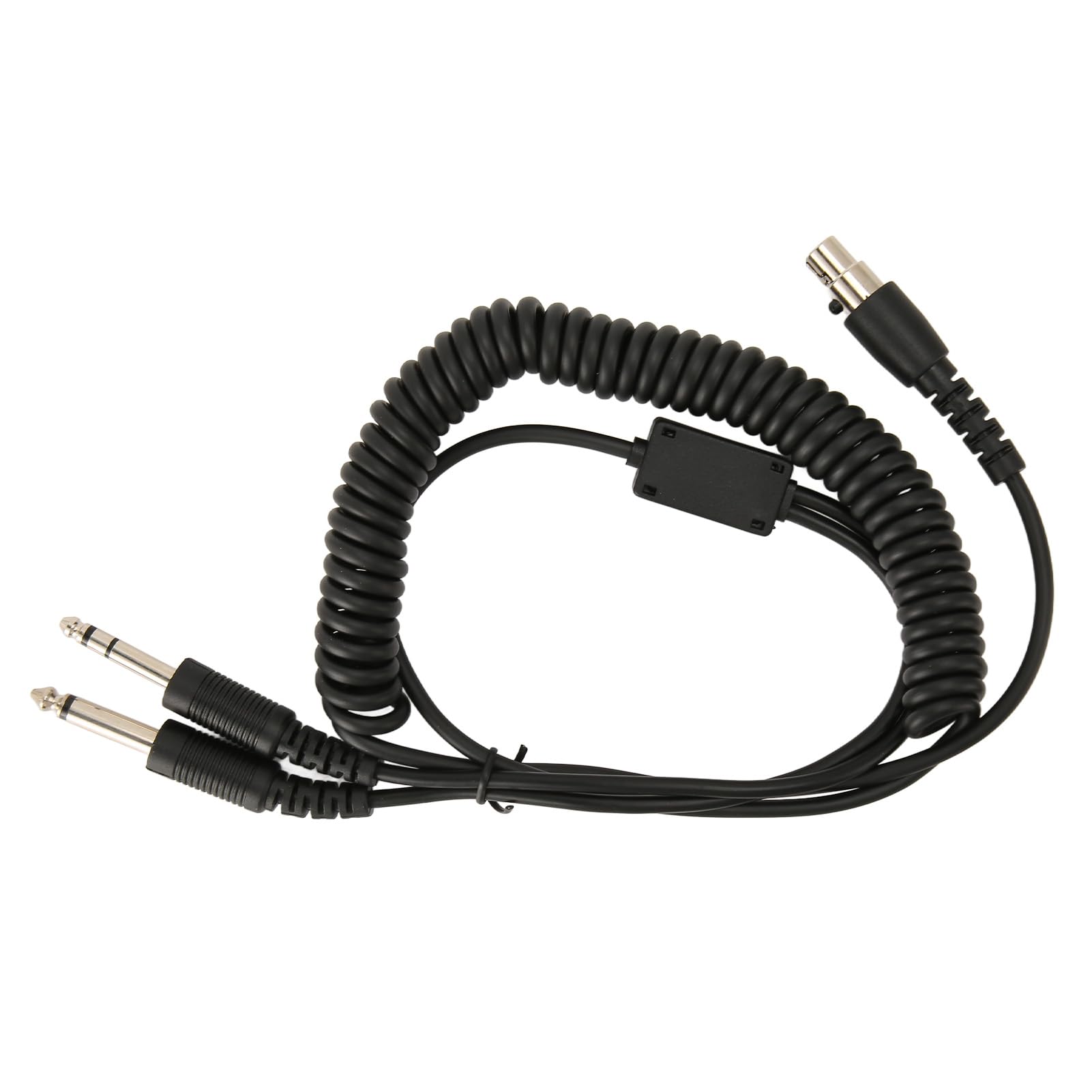 Câble Adaptateur pour Casque D'aviation, Mini XLR 5 Broches vers Fiches Doubles GA, Se Convertit en Double GA PJ055 PJ068, Portable et Compact, Matériau Durable, adapté pour