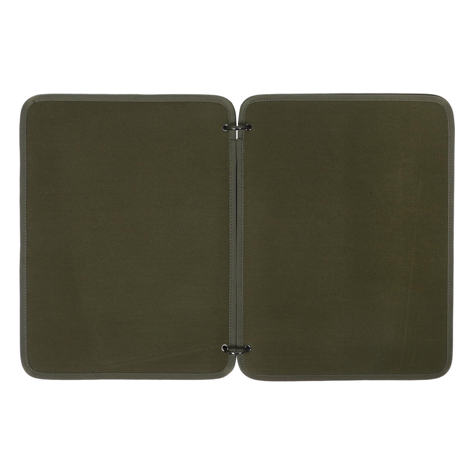 Abaodam Album Porte-Badges Brassard 42 X 32 Cm Vert Olive, Organiseur à Patchs avec Pages Double-Face à Scratch, Dossier de Collection Pliable Usage et Voyage