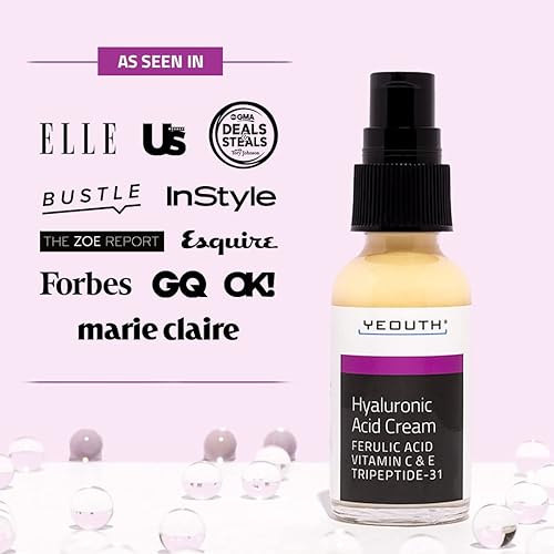 Miniatura 9 de YEOUTH - Suero de ácido hialurónico Plus con suero de vitamina C para la cara, suero hidratante, cuidado facial para arrugas, manchas oscuras y piel