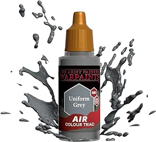 The Army Painter Warpaint Air Uniform Grey - Acrylic Non-Toxic Heavily Pigmented Water Based Paint for Tabletop Roleplaying, Boardgames, and Wargames Miniature Model Painting