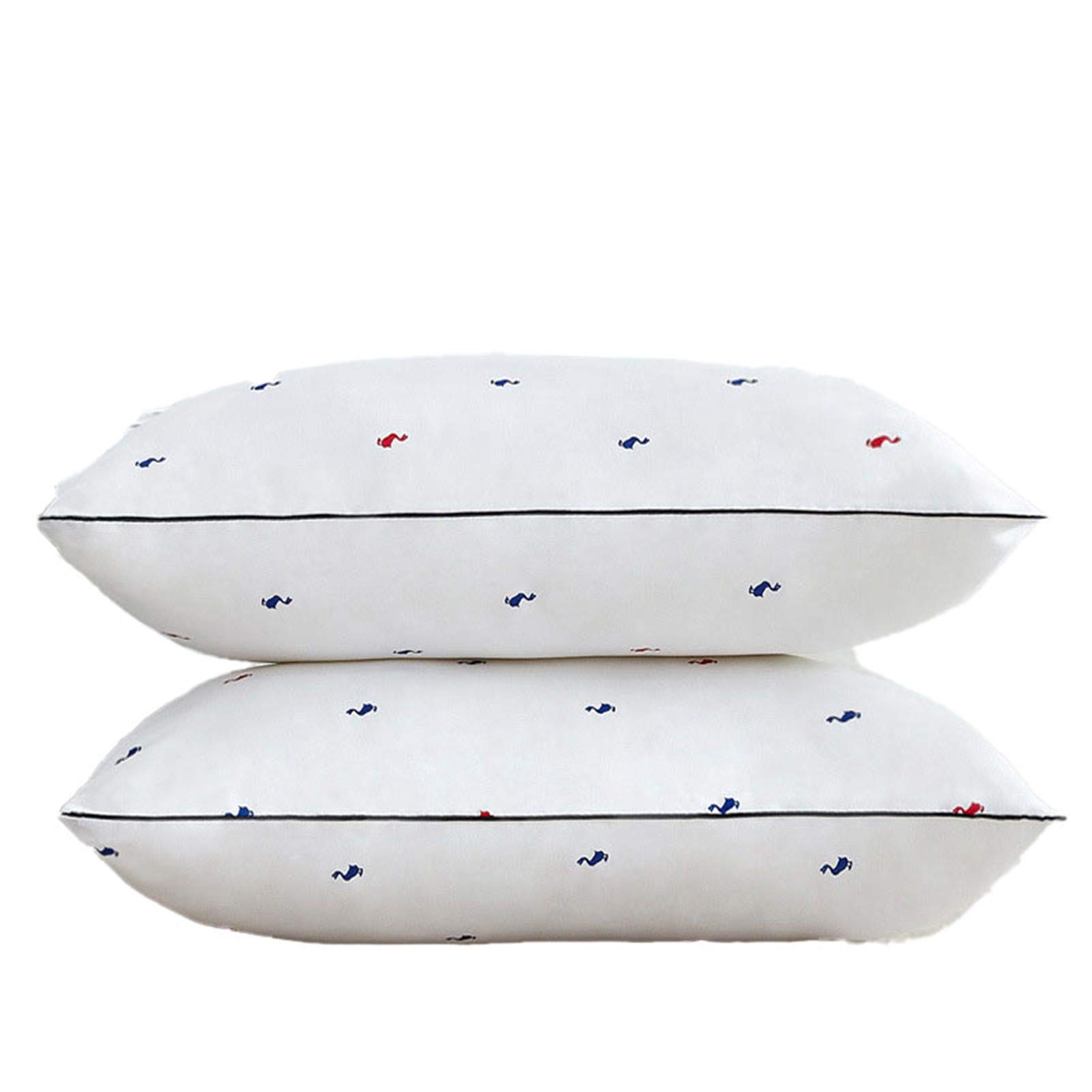 BEDSETS 2er Set Kopfkissen 48x74 cm - Kissen, Schlafkissen, 450g Anpassbare Füllung aus 100% Mikrofaser (2,48x74cmx2 900g)
