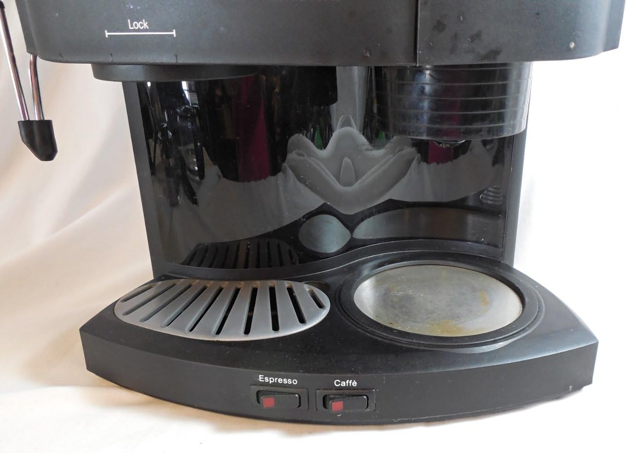 Espresso side close-up of KRUPS 985-42 machine