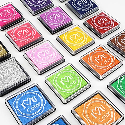Finger Ink Pads For Kids, 20 Colors Ink Stamp Pads, Washable Craft Stamp Pad Diy Color For Rubber Stamps, Paper, Scrapbooking, Wood Fabric, Best Diy Gift For Kids – Gtlzlz #TOP3