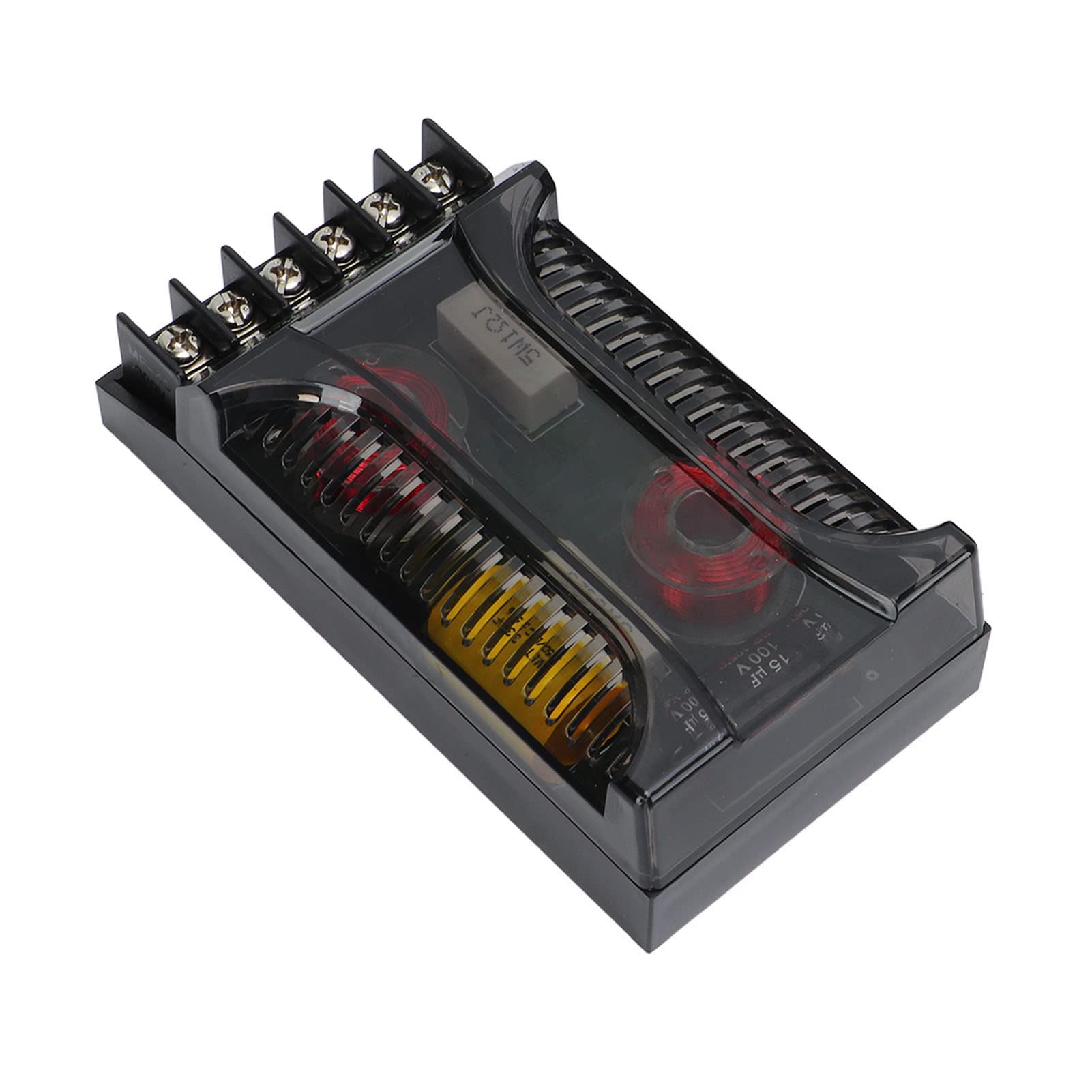 Divisore Di Frequenza Auto 2 Vie Crossover Protezione Sovracorrente Dissipazione Calore Universale Compatibile Con Altoparlanti Auto 2 Pezzi