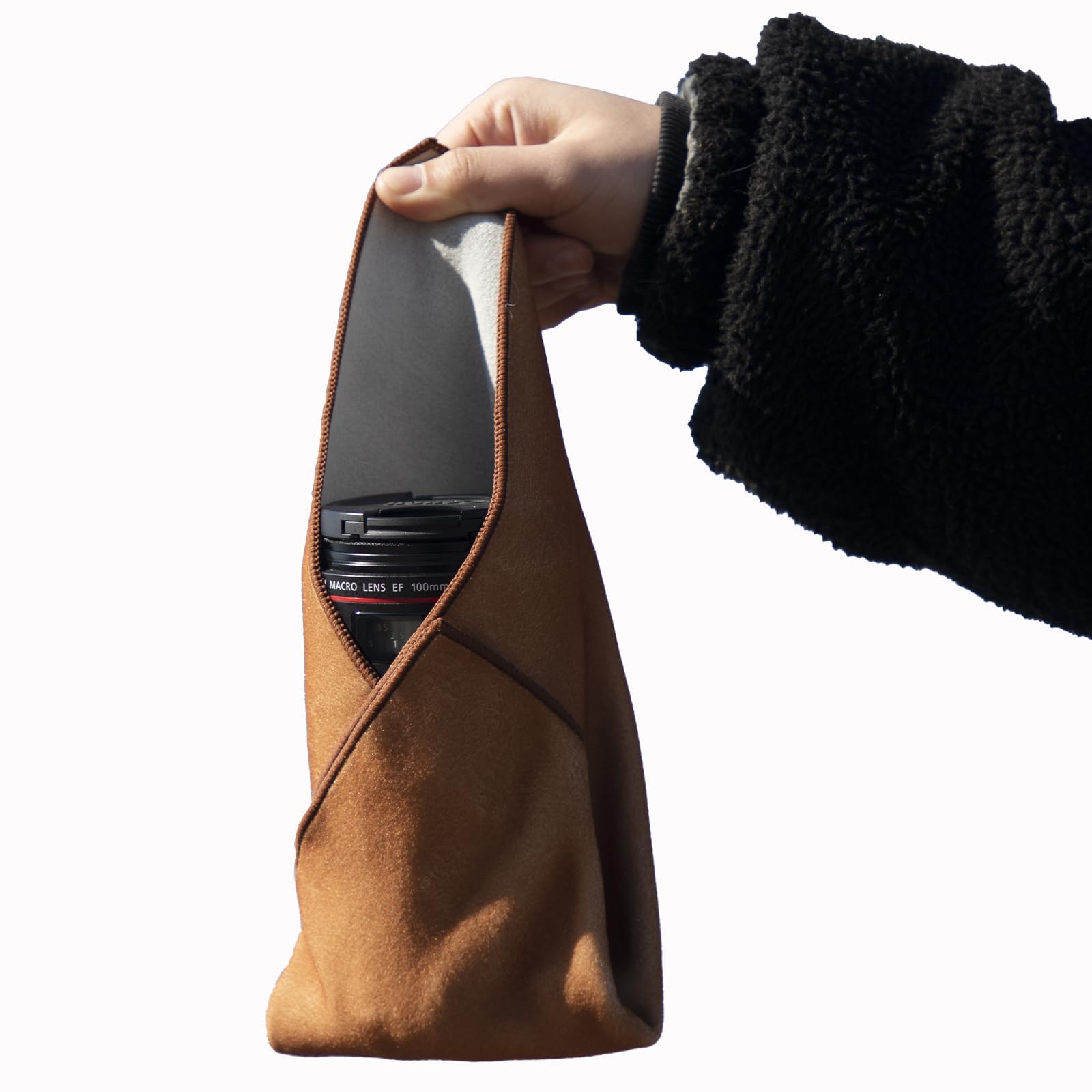 MDAOCRY 2 Pack Camera Protective Wrap, Lens Protector, Magic Self-Adhesive Cloth for DSLR/Camera Lens/Phone/Accessories, 17.7''*17.7''