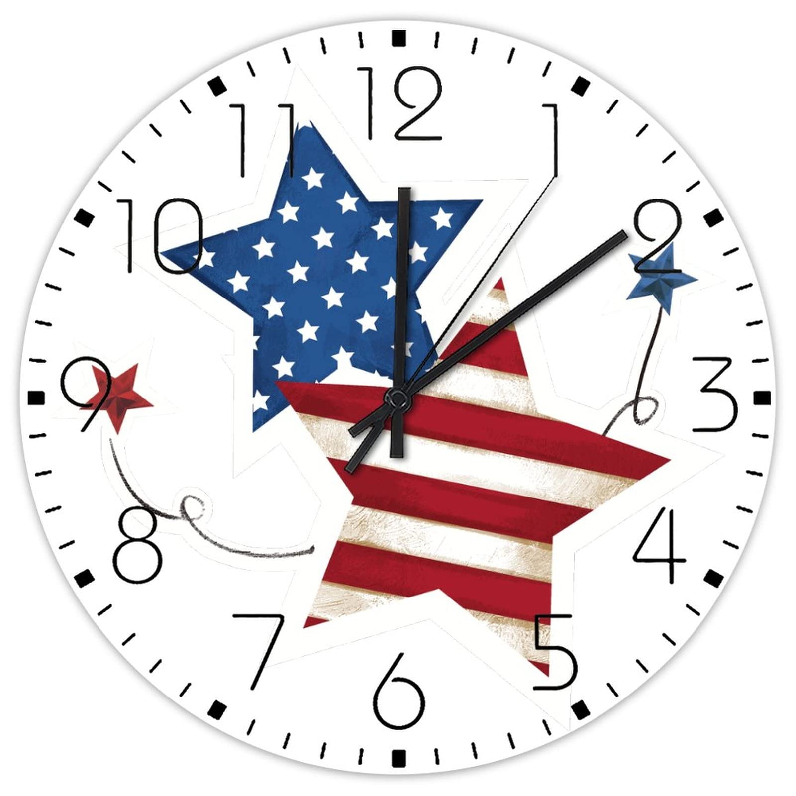 Horloge murale sans tic-tac fleur et flamant rose pour chambre et salle de yoga