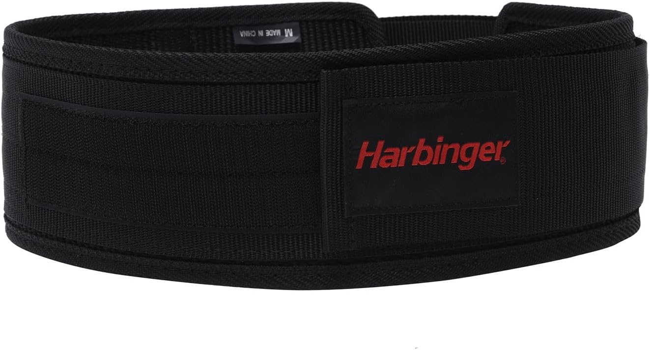 Harbinger 4" Nylon Belt Black