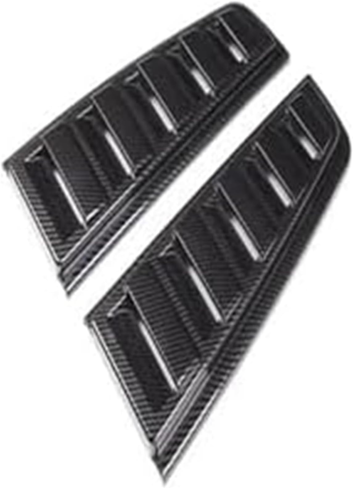 Tail Lights, for Hummer H2 2003-2009 ABS Silver Car Rear Bumper Light Cover Trim Back Lamp Protection Frame, for Auto Accessories Car Rear Bumper Tail Light(BLACK Style A carbon fiber)