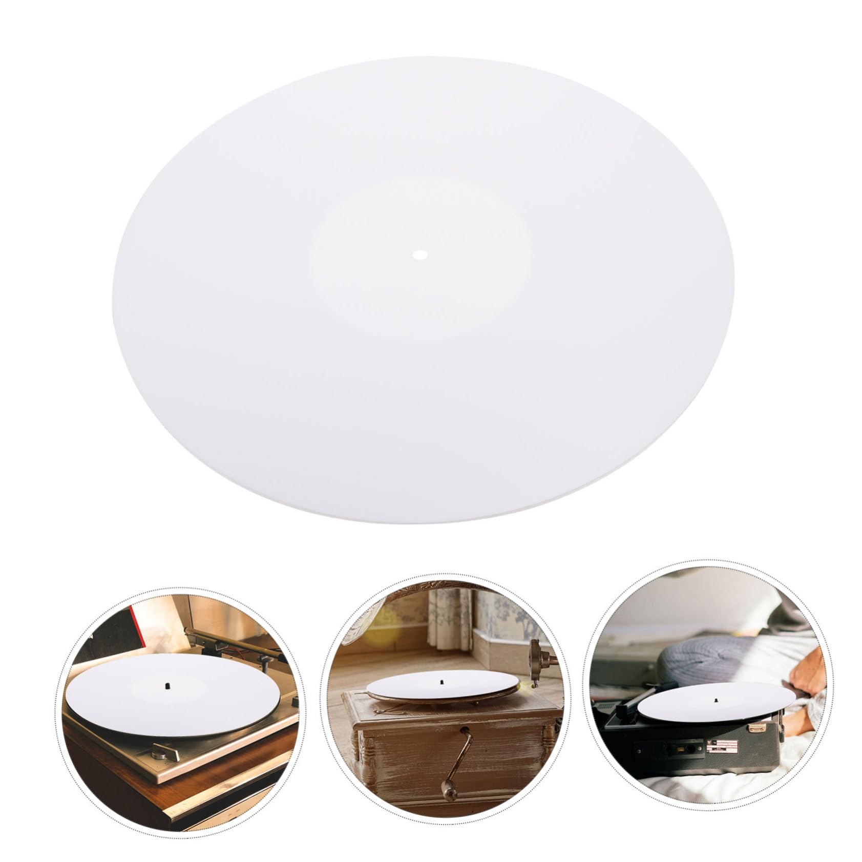 Homoyoyo Tappetino Protettivo per Dischi in Vinile in Acrilico Mat Antistatico per Giradischi e Fonografi Facile Usare e Delicato sui Dischi