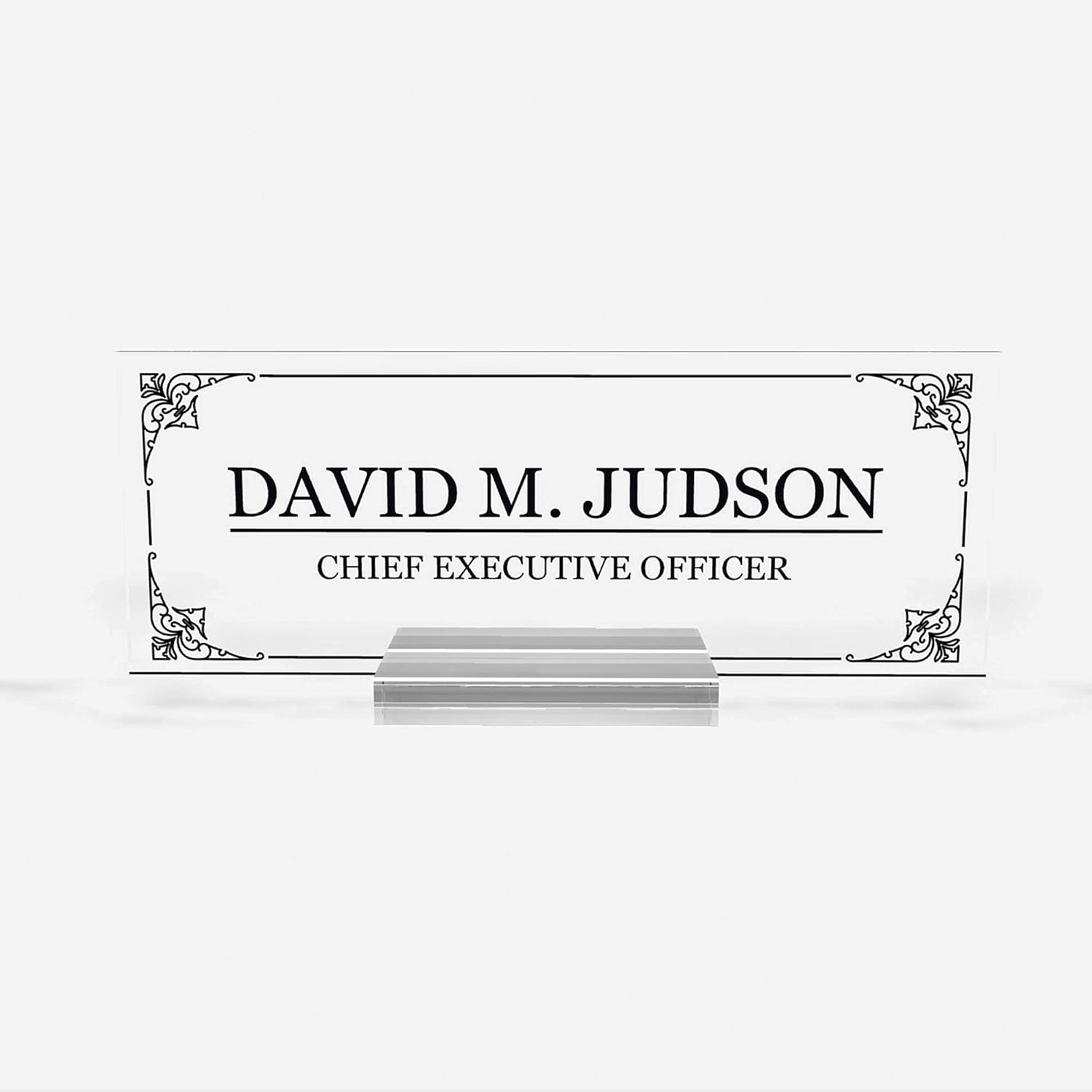 Personalized Desk nameplate Desk Decor Men Office Acrylic Holder Office Supply Acrylic Sign Coworker Gift Teacher Secretary - Men Gift (8"x3")