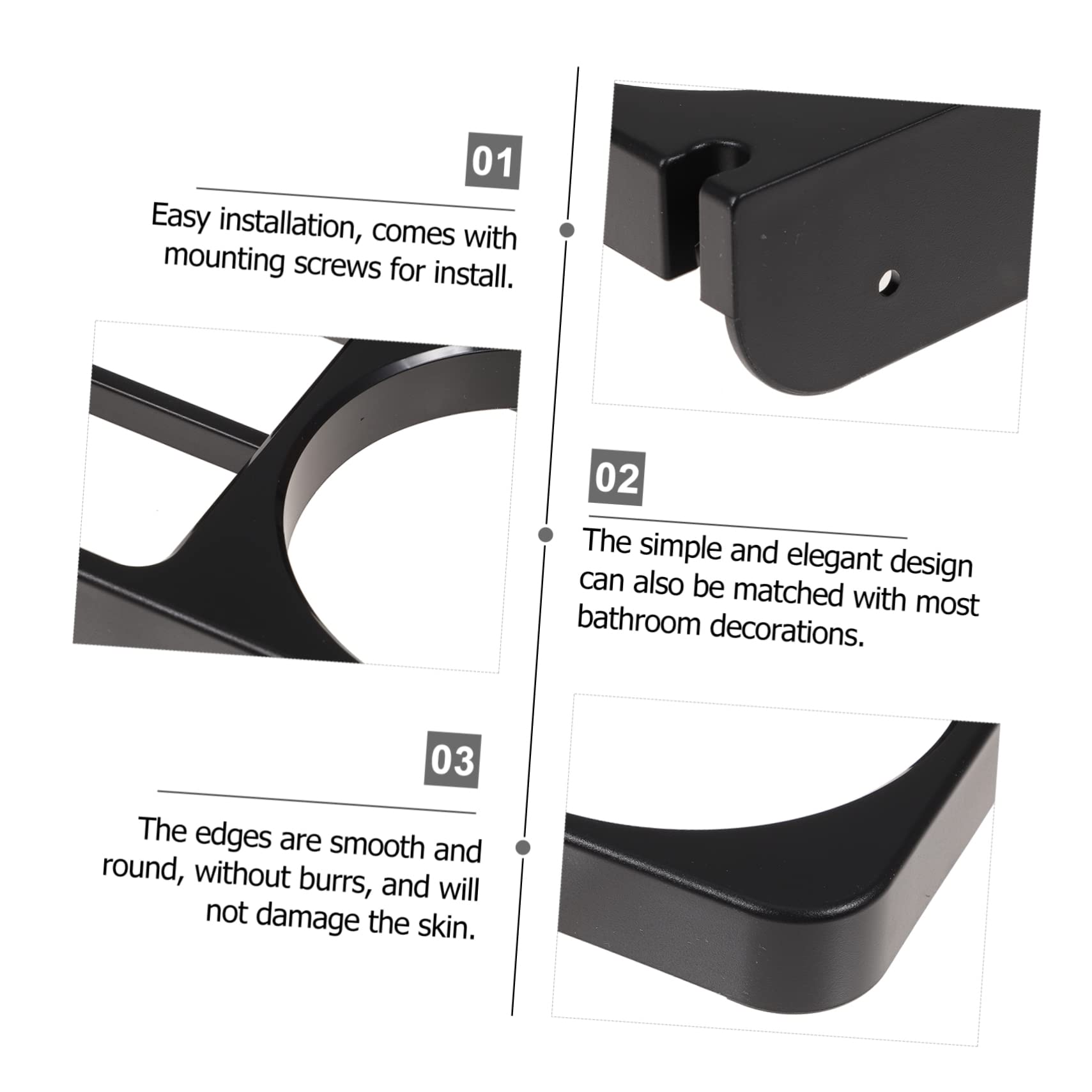 Soporte for secador de pelo montado en la pared, estante de almacenamiento