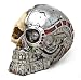Steampunk Protruding Gearwork Robotic Human Skull Statue Figurine