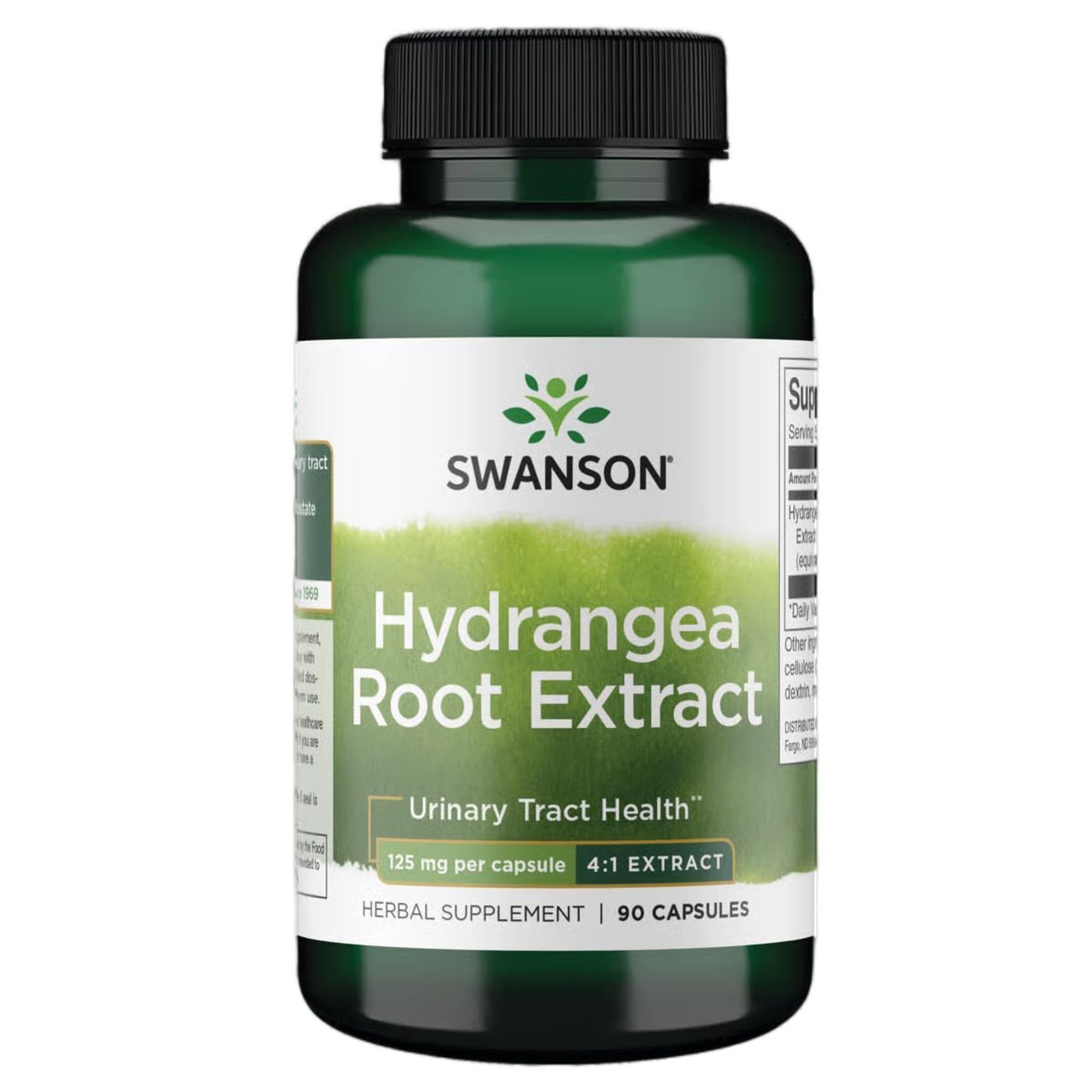 Swanson Hydrangea Root Extract - Herbal Supplement Promoting Traditional Urinary Tract Health - May Support Prostate Health for Men - (90 Capsules)
