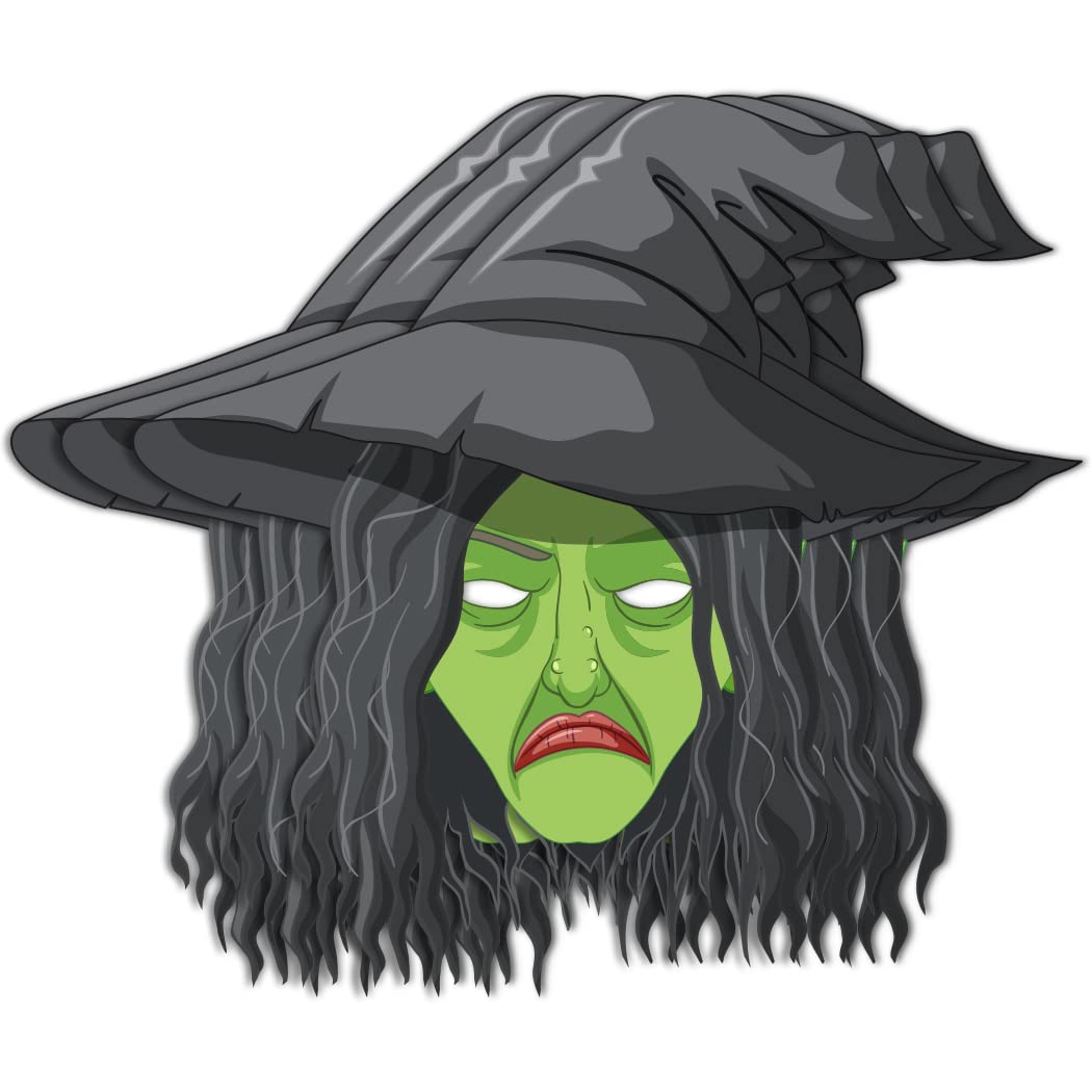Festiko® Halloween Theme Face Masks (18 Pcs), Halloween Theme Party Supplies, Return Gifts for Kids, Halloween Theme Party Items,Witch Face Masks for Kids (B0BGXS6F3M) Amazon Price History, Amazon Price Tracker