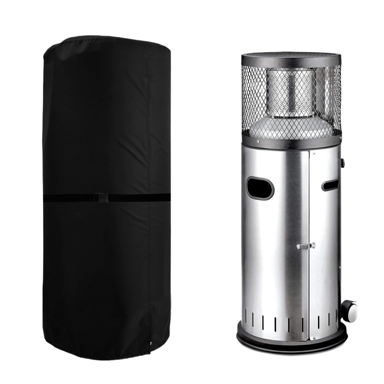 Linypa66 Black Patio Heater Cover Garden Patio Heater Cover Waterproof Dustproof Shield Oxford Clot Outdoors Furniture Protector