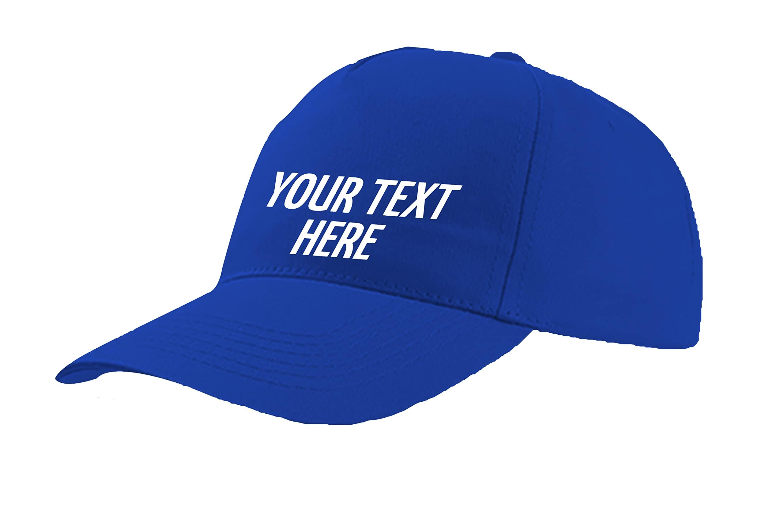 Personalised Baseball Cap | Any Text Any Image, Custom Caps for Men | Perfect for Sports Teams and Outdoor Activities Adjustable Cotton Cap | One Size Adult Unisex Cap