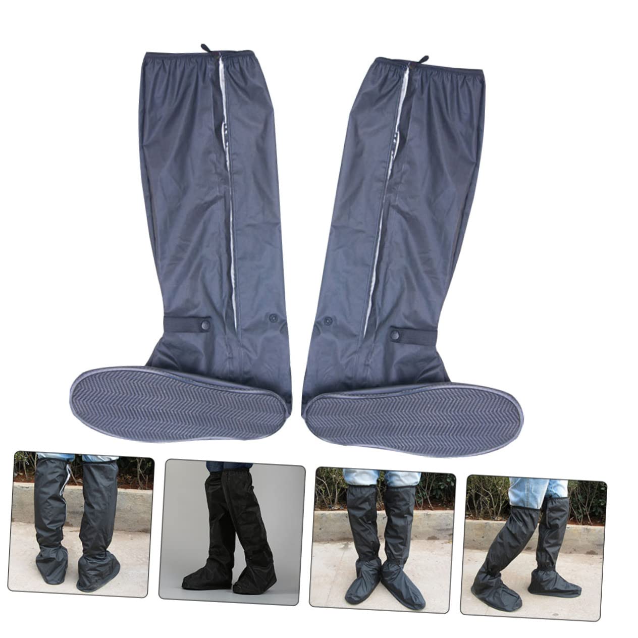 Beavorty Botas De Impermeables Cubrezapatos Protector Antideslizante Reutilizables y Plegables para Diario o Condiciones Húmedas