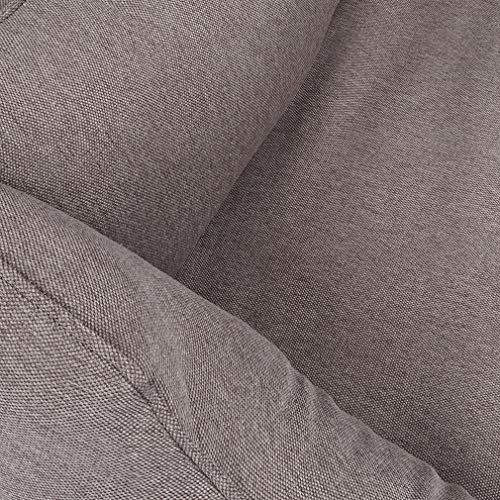 Knuffelwuff Orthopädisches Hundebett Leano aus Velours mit Handwebcharakter XL 105 x 75cm Grau - abnehmbarer Bezug - waschbar - für große, mittelgroße und kleine Hunde