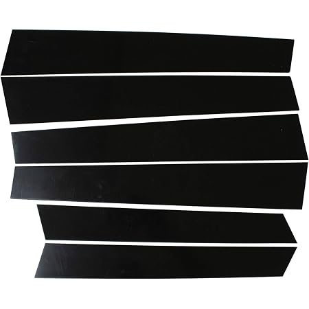 Gloss Black Pillar Posts Door Side Window Trim Cover Decal Stickers Fit