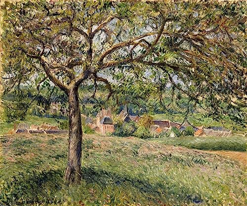 Affiche Toile Arbre fruitier à Eragny de Pissarro 60x90cm pour votre salon