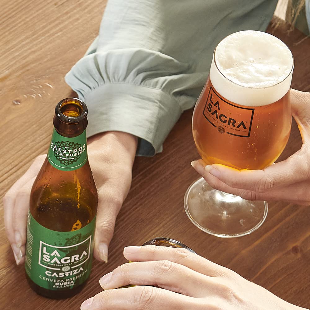 La Sagra Castiza - Cerveza estilo Blonde Ale - Alc. 5,4% vol. - Caja de 24 botellas de 330 ml- Total: 7920 ml