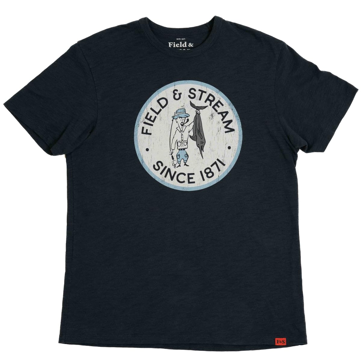 Field & Stream Trueblood Tee Shirt Faded Navy, Faded Navy, Large
