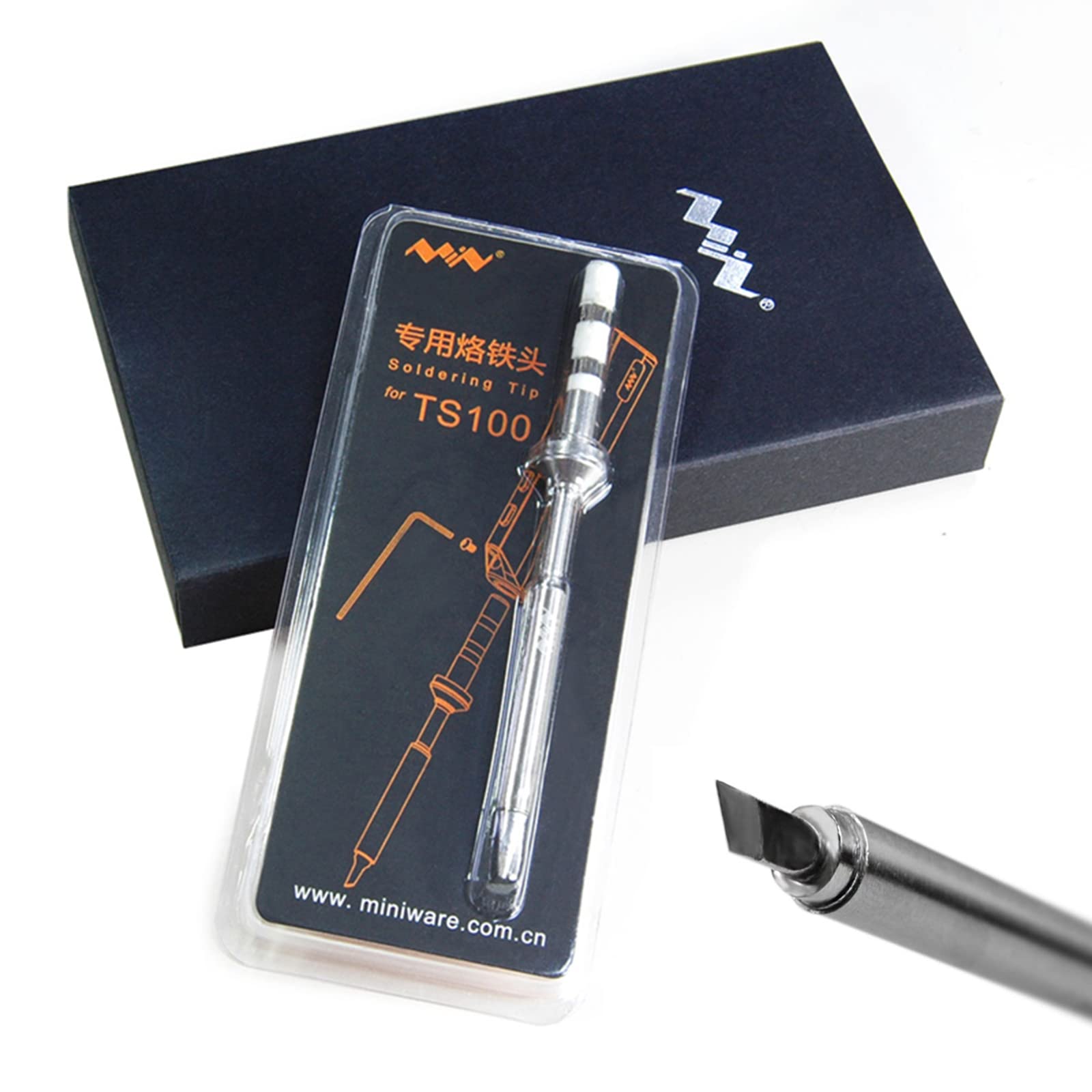 MINIWARE TS-KU Original Digit Soldering Iron KU Tips for TS100 TS101 Portable Digit 100°C to 400°C 65W Soldering Iron Welding Machine Kit Replacement