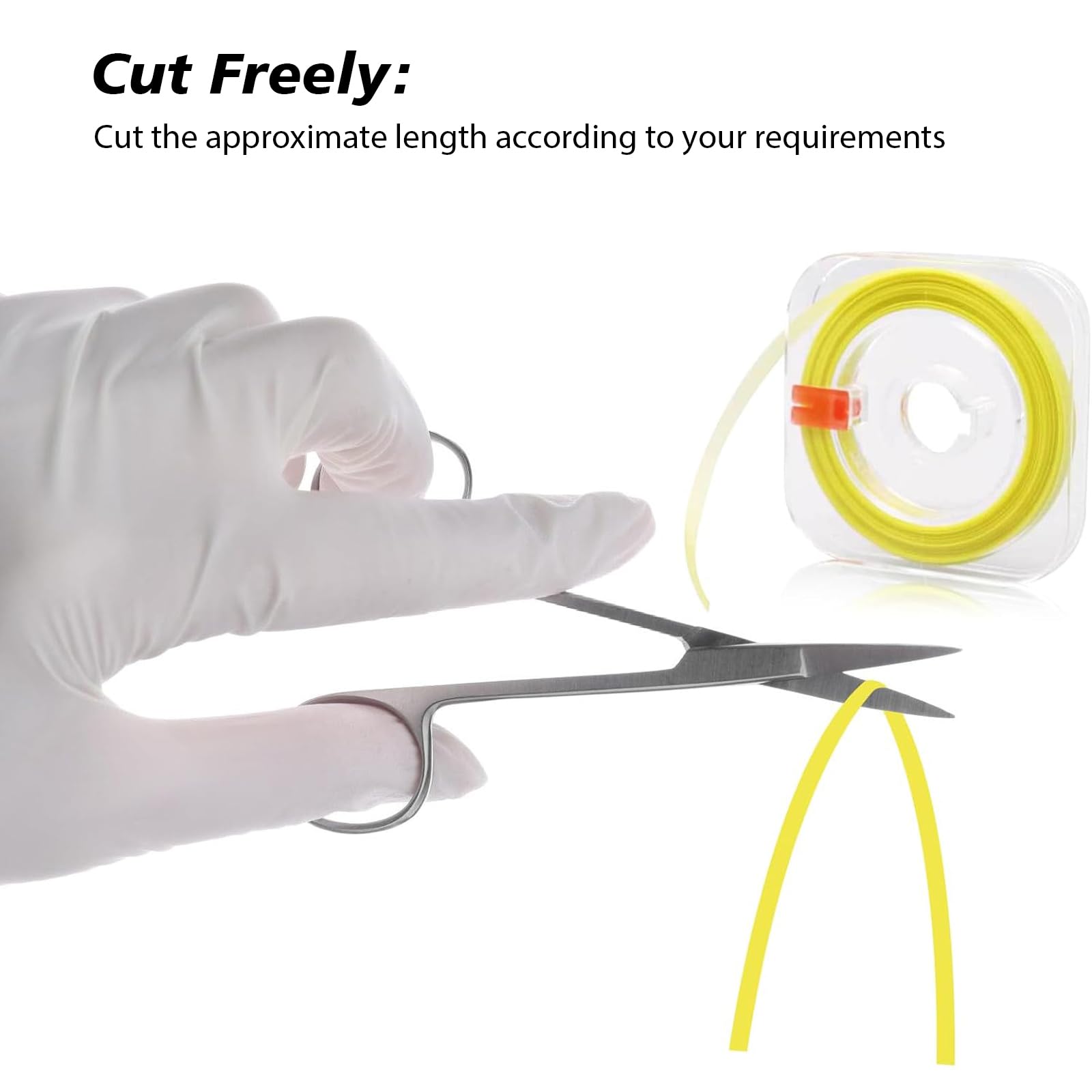 SNONESIY Papel de Lija Dental 4 mm x 6 m, Tiras de Pulido Dental para Espacios Intermedios, Eliminador de Sarro