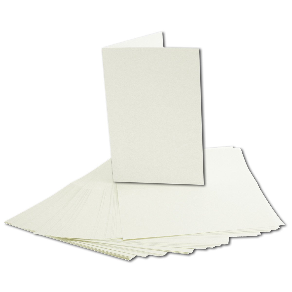 NEUSER PAPIER 10x green vintage kraft paper folding cards Set including envelopes and inserts DIN A6-10.5 x 14.8 cm green recycled blank - Image 4