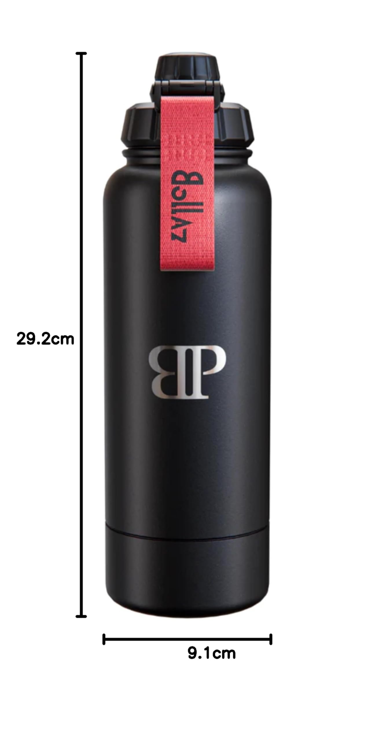 Edelstahl Flasche – 1200ml Protein Shaker | Doppelwandig, BPA-frei, Auslaufsicher | 48h Kalt & 24h Warm - Fitness, Sport, Outdoor