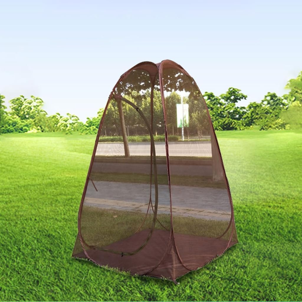 Quickly Fold Camping Tent Single Person Outdoor Camping Meditations Tent Portable Steel Wire Meshes Tent
