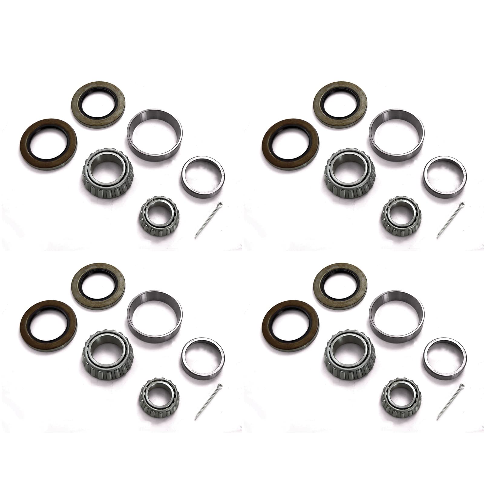 Sturdy Built (4) Trailer Wheel Bearing Kit 6 Bolt Hub 15123 x 25580 1 1/4 x 1 3/4