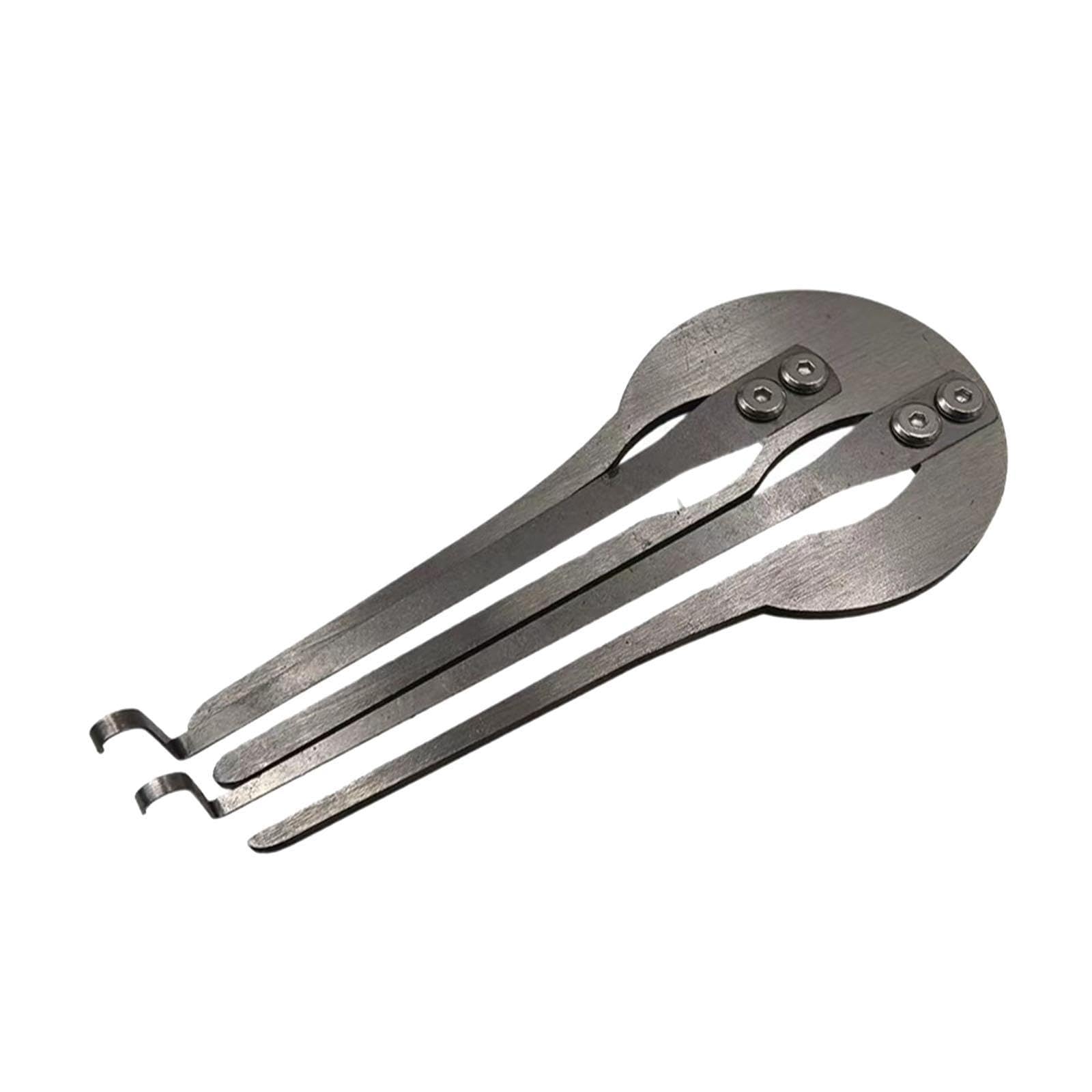 Qianly Maultrommel Russische Maultrommel Mundmusikinstrument Tragbar Kreative Doppelton Design Metall Ethno Mundharmonika Schöne für Kinder Erwach, Silber