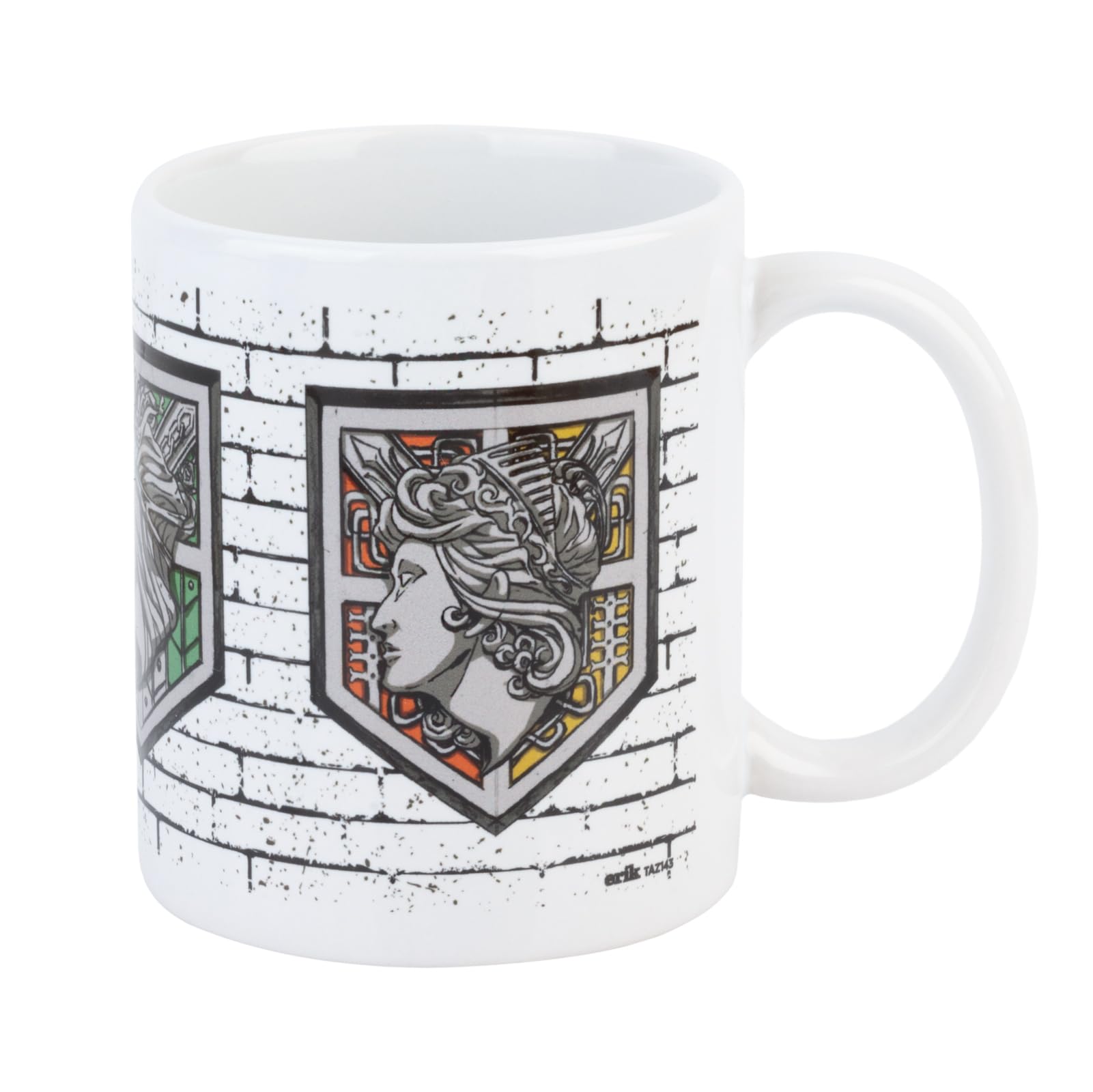 Grupo Erik Attack On Titan Ceramic Mug | 35cl - 350ml | 3.74x3.15inch - 9.5x8cm | Coffee Mug | Tea Cup | Cute Mug | Ceramic Mug | Attack On Titan Merch